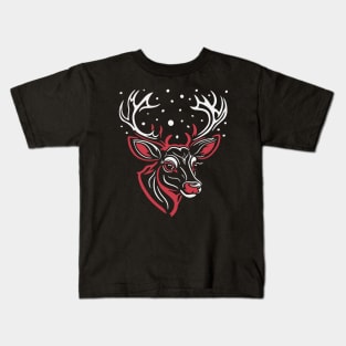 Santa's Reindeer 1 Kids T-Shirt